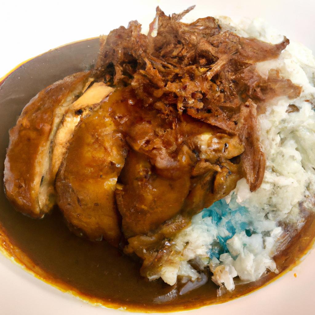 ボリューム満点！豊かな味わいのローストチキンカレーライス
